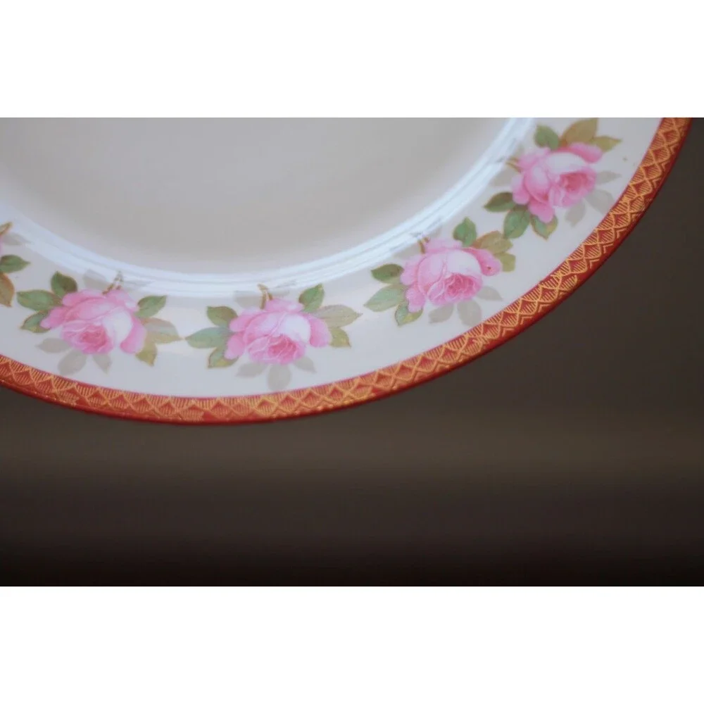MZ Austria Plate Pink Roses